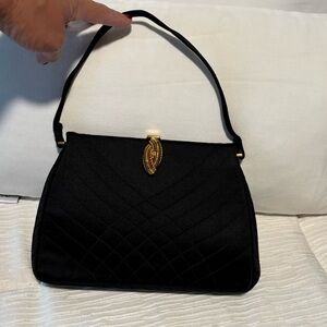 Elegant Black satin bag